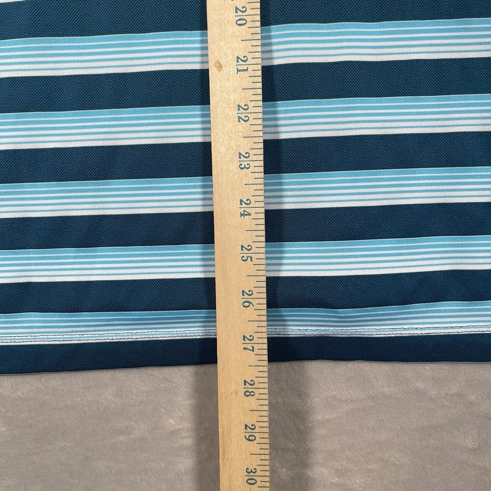 Nike Golf Dri-Fit Tour Performance Polo Mens L Blue Striped Wicking - Picture 8 of 8